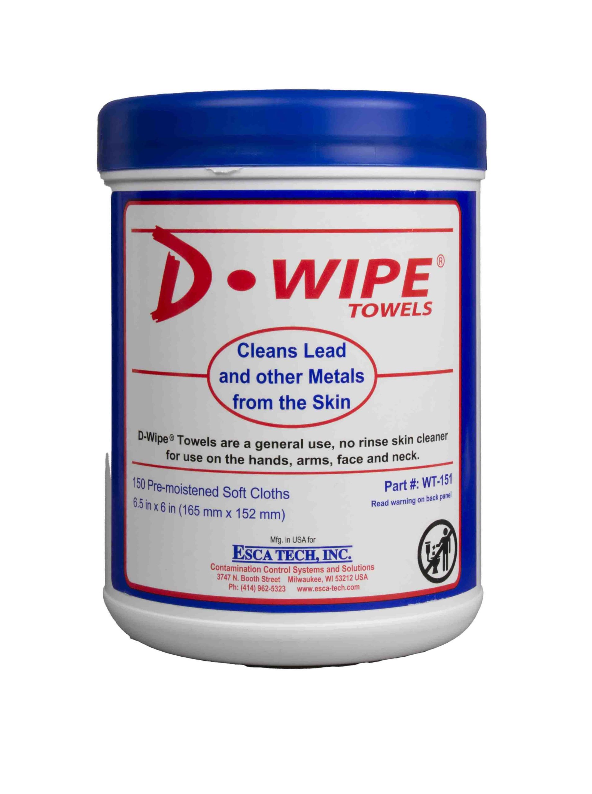 WATER-BASED DEGREASER WIPES WIPES DISCOVERT D5